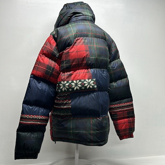 Polo Ralph Lauren The Gorham Ripstop Bomber Puffer Jacket Coat Patchwork L Large - Picture 8 of 12